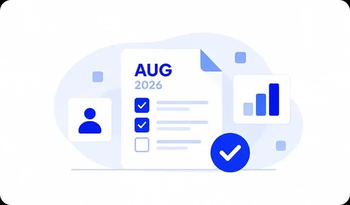August 2026 monthly update illustration