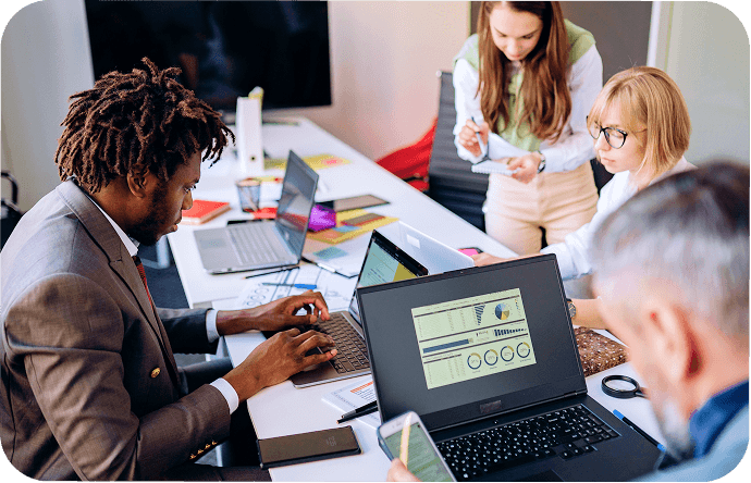 Team connecting a Bee to enterprise systems, letting AI agents handle the task while the team focuses on strategic work
