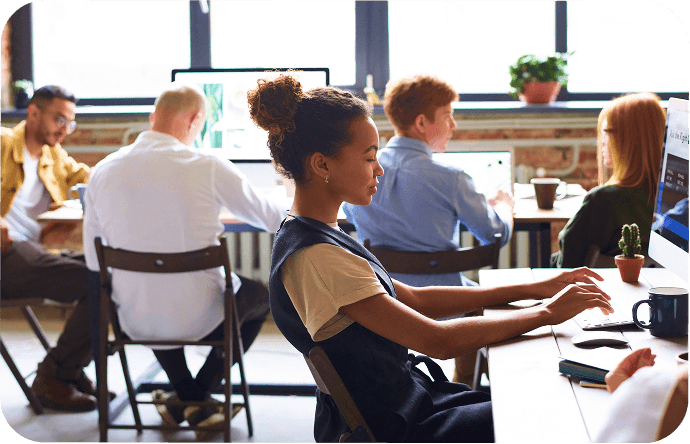 Team connecting enterprise systems in one click, powered by enterprise search